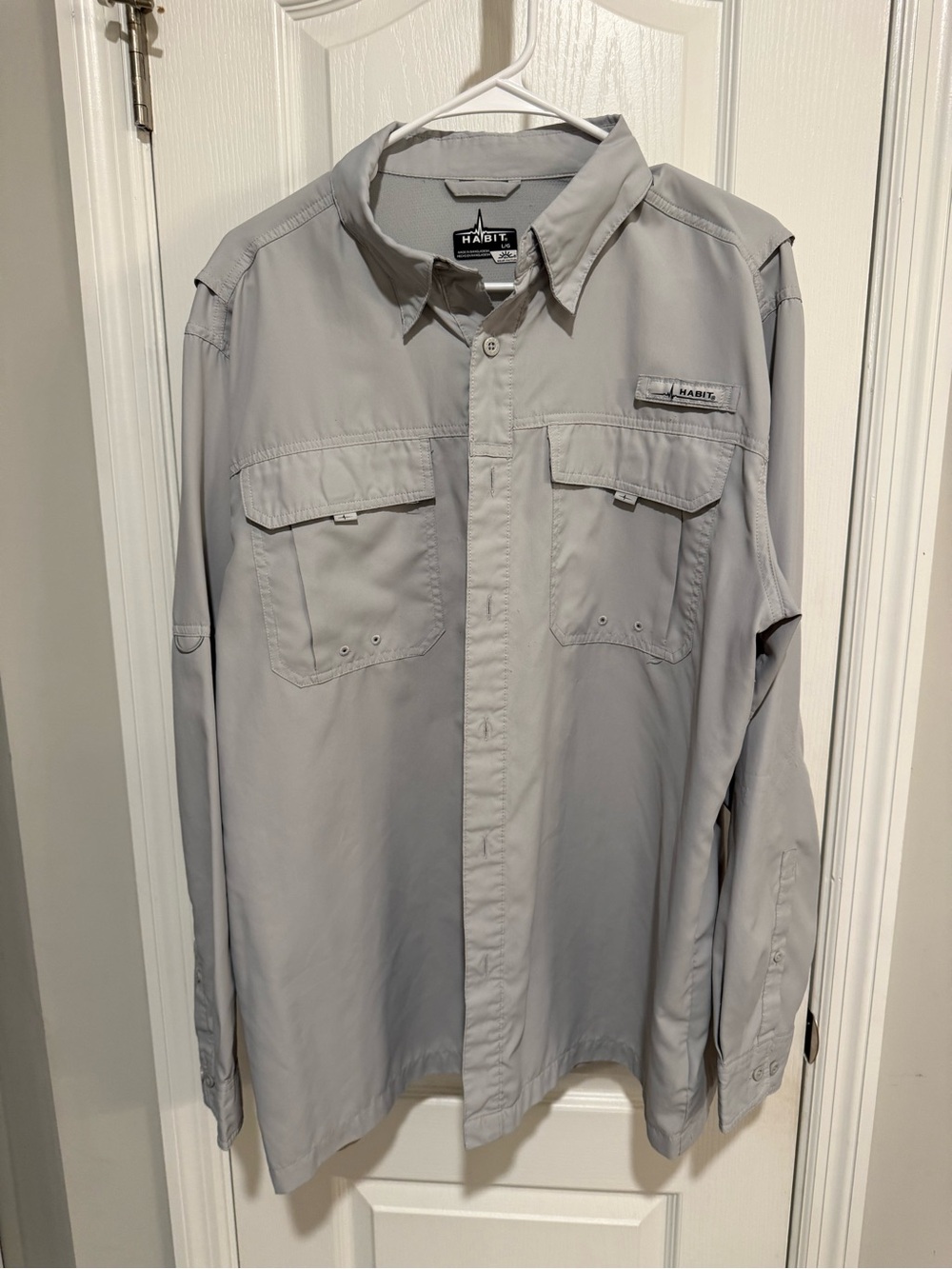 Habit Men’s Lightweight Shirt Jacket - Light Gray